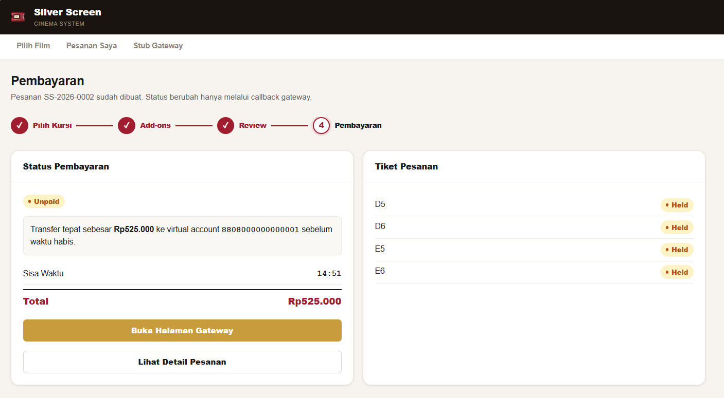 Online Booking Phase 4: Pembayaran